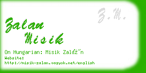 zalan misik business card